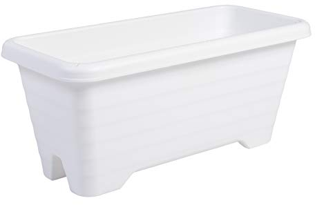 Iris Ohyama, Vaso per piante, fioriera sospesa con sistema di drenaggio dell'acqua per il giardinaggio - Air Planter600, Bianca