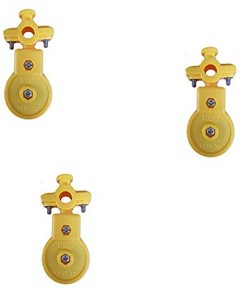 3Stück 32MM Schwenken Rolle Einzelflaschenzug aus Kunststoff Single-sheave Umlenkrolle Zur Verwendung von Kabeln, Seilen, Schnüren usw