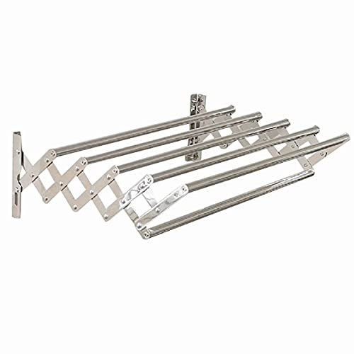 LLLD Stendibiancheria da Parete Telescopico Stendino A Fisarmonica Resistente alle Intemperie per Interni Ed Esterni (Size : 60 * 36cm)