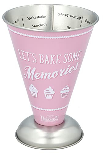 Birkmann, Colour Kitchen, Messbecher, Rosa, Let´s bake some memories, Flüssigkeiten bis 250 ml, 422889