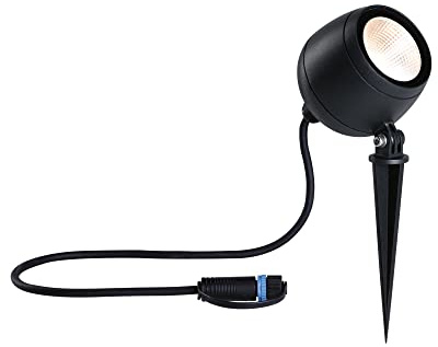 Paulmann 94775 Plug & Shine LED Gartenstrahler Kikolo IP65 7,2W 460lm dimmbar 261mm Anthrazit Kst/Alu 3000K Außenleuchte