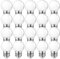 MZYOYO LED Glühbirne E27, G45 Warmweiß 2700K, 1W Ersetzt 5 Watt, 230V Dekorative Leuchtmittel für Partybeleuchtung Lichterketten, 20er Pack