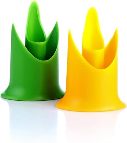 2Pcs Yellow and Green Multifunctional Pepper Corer - Pepper Cutter Jalapeno Corer Seed Remover Kitchen Utensil for Coring Tomato Fruit Vegetable, Fruit Peelers and Slicers，Fruit Corers