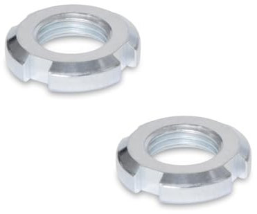 Ganter Normelemente Dadi per scanalature, DIN 70852, 2 pezzi, in acciaio, forma piatta, DIN 70852-ST-M20 x 1,5, filettatura M20 x 1,5