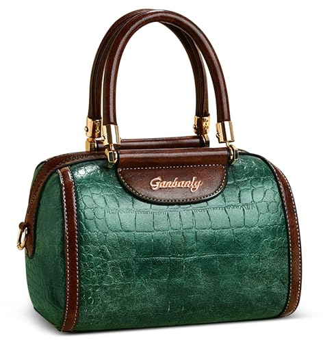 DORRISO Elegante Einfach Damen Handtaschen Henkeltaschen Stilvoll Damen Umhängetasche Anti-Dieb Sicher Leicht Reisen Urlaub Einkaufen Party Büro Wasserdicht PU Leder Grün