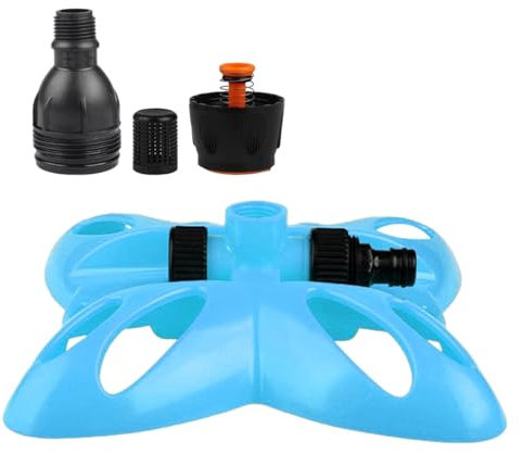 Garden Sprinkler - Water Sprinkler For Garden | 360 Degree Automatic Rotating Lawn Sprinkler | Quick Connect Garden Watering Sprinkler | Large Area Sprinkler For Yard, Lawn, Kids And Garden