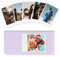 VOVMOEYA 64 Pocket Photo Album for Fujifilm Instax Wide 400/300/210，For Polaroid Cameras Slip In Photo Book Album 16-Page Holds 64 Pictures 3.5x4.5 Inch Camera Film Storage-Purple