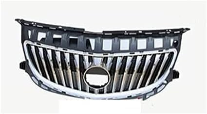Lgtcjzfw Kühlergrill Passend für B-uick Regal Opel Insignia 2014-2016，Schwarz Glanz kühler Front Doppel Rippen Grill Kühlergrill