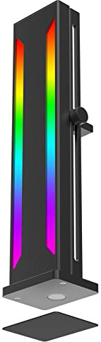 LICAEVEY Soporte de Soporte ARGB GPU, Soporte de GPU Magnético de Aleación de Aluminio Deslizante Ajustable para Tarjeta Gráfica de Escritorio, Compatible con Casi Chasis (Black)