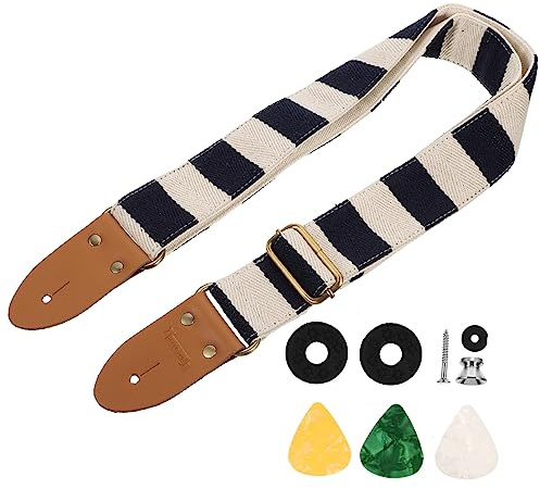 CIMAXIC Gitarren-schultergurt Verstellbarer Gitarrengurt Mit Plektrum Strapazierfähig Für Gitarren Leicht Zu Reinigen