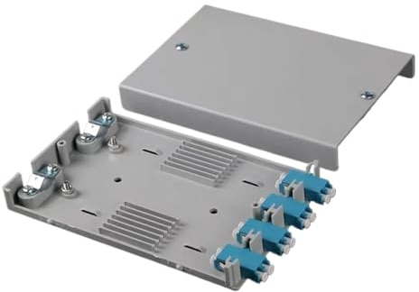 GHZHANG 10PCS Optical cable terminal box 4-port optical fiber terminal box fused fiber box junction box tail fiber box(8Core LC SM)
