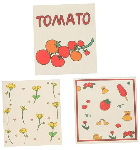 WRITWAA 3pezzi Panno Pervare i Piatti Strofinaccio Cucina Non Oleoso Panno Per Pulizia Dei Piatti Resistenti e Pratici Per Uso