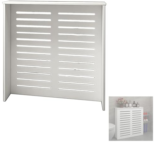 LIKANGLONGJU Etagere Radiateur Moderne, Cache Radiateur avec Grilles, Idéale pour la Salle de Bain, Le Salon, la Chambre et Le Couloir(70x60x15cm/28x24x6in)