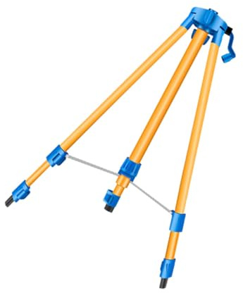 TEHAUX Sturdy Aluminum Alloy Telescopic Support Rod Tripod for Infrared Level with Horizontal Bubble Abs Material Bracket for Flooring Carpentry Surveying and Wall Fixtures