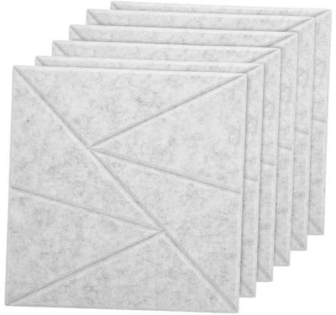 FRCOLOR 6pcs Acoustic Board Noise Dampening Pads Soundproofing for Gaming Music Wall Sound Absorbers