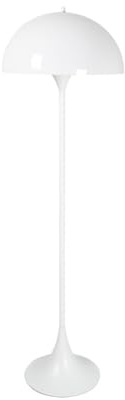 B·LED BARCELONA LED Stehlampe Design PALM mit 3 x E27 für Wohnzimmer, Schlafzimmer und Leseecke, Modern nordisch, geschwungene Linien, anpassbares Licht, stabile Basis, Weib