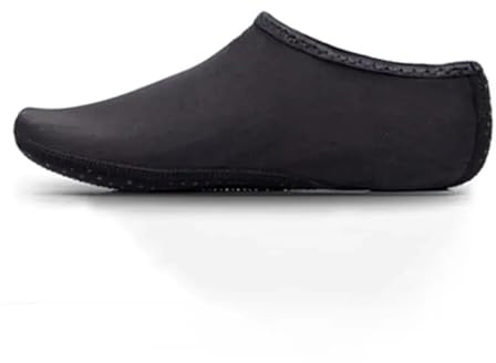 HWJFDC våtdräktsstrumpor utomhus dykarstrumpor med anti-skärning och slip prickom, snabbtorkande strand, surfing och snorklingsskor (svart, 38/39)