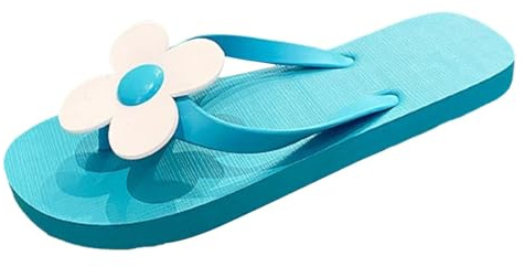 Générique Sandales Femme Été Confortable Tongs Mode Fleurs Mignonnes Polyvalentes Plates pour Extérieur Légères pour la Plage et Sorties Quotidiennes Estivales Flip Flop Sandale Femme