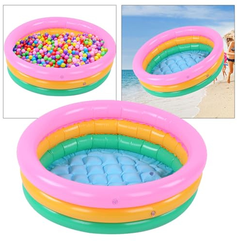 Hidyliu Piscina Gonfiabile Morbida per Bambini Piscina per Vasca per Bambini Dai Colori Vivaci, 3 Misure Disponibili per Neonati, Ragazzi | Materiale in PVC (Piccolo)