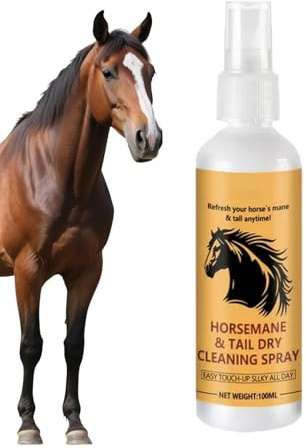 Spray districante per criniera, nebulizzazione da 100 ml, formula per la cura dei capelli con pettine morbido, spray per capelli nutriente, per toelettatura per con finitura leggera