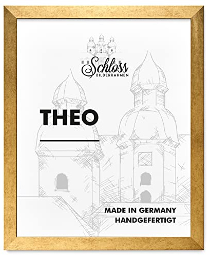 Schloss BILDERRAHMEN Theo 70x100 cm, Dekor Gold Vintage