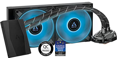 ARCTIC Liquid Freezer II 280 RGB (inkl. Controller) - Multi-kompatibler All-in-One CPU AIO Wasserkühler mit RGB, PWM-gesteuerte Pumpe, Lüftergeschwindigkeit: 200-1900 RPM, LGA1700 kompatibel