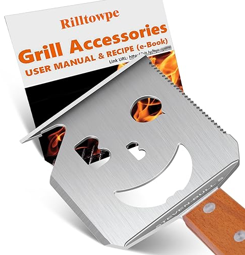 Accessori Barbecue, Attrezzi per Barbecue 7 in 1,Spatola per Barbecue, E ha la funzione di un kit barbecue. Accessori per Barbecue, Regalo uomo, regalo compleanno uomo.