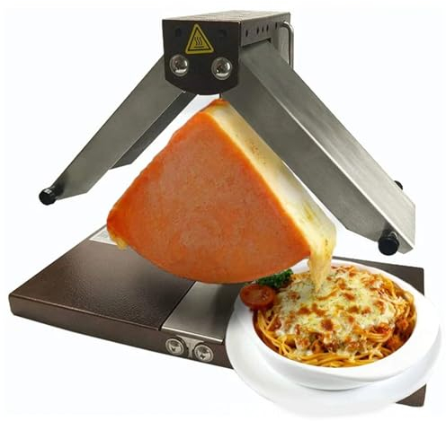 FXNFXLA Commercial Electric Cheese Melting Machine, Raclette Cheese Grill Cheese Heating Machine, 900 Watt Quick Heating, for Home Kitchen