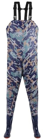 Herren Watthosen Wasserdicht Mit Stiefel Wathose Wasserdicht Neopren Anglerhose Damen Wasserdicht Lang Regenlatzhose Outdoorhose Atmungsaktiv Regenhosen Winddichte Arbeitshose Watthose Watstiefel Hose