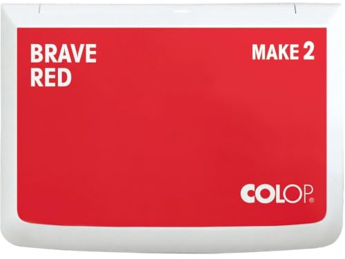 COLOP Timbri MAKE 2 Brave Red 70 x 110 mm, cuscino per timbri tradizionali