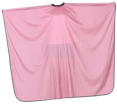 Baluue Capa De Peluquería Rosa Tamaño Único Ligera Para Peluqueros Profesionales y Uso Doméstico Protección Ropa Durante Cortes y Peinados