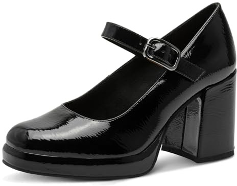 MARCO TOZZI Pumps 2-24405-43, Scarpe décolleté Donna, Black Patent, 38 EU