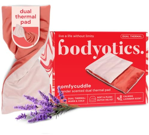 Bodyotics ComfyCuddle Dual-Thermopad – Wärme und Kältetherapie | Lavendelduft – Praktisch und maschinenwaschbar Komfort: In der Mikrowelle erwärmen und zum Kühlen einfrieren