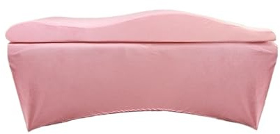 LUKYWANG Matelas Table De Massage Surmatelas incurvé en Mousse à mémoire de Forme Rose Lash Beds Coussin Massage(Pink)