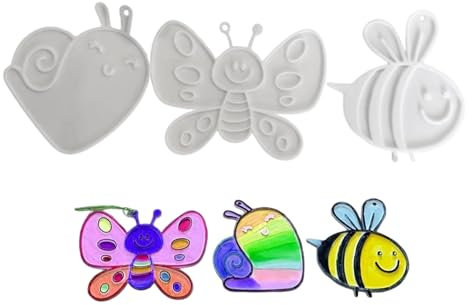 Genérico Adornos Para Manualidades | Conjunto Estético De Pintura Infantil Hecho A Mano De Piezas - Arte Decorativo Multifuncional Para Paredes En Casa Guardería Jardín Interior Exterior