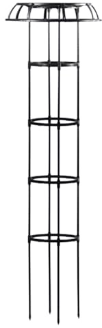 Rose Bush Trellis-Sturdy Steel Garden Plant Support, Decorative Umbrella-Style Vine Stand | Free Standing Climbing Frame for Outdoor Clematis, Jasmine, Ivy, Bougainvillea, Morning Glory