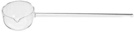 STOBAZA Long-Handled Glass Spoon for Serving Spoons Large Buffet Design for Cocktail for Hotpot Soup Ladle