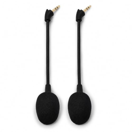 CHEOTIME 2PCS -Mikrofonersatz für Hyper X Cloud Mix -Kopfhörer, abnehmbares Geräusch -Stornierungsspiel -Mikrofon mit 3,5 mm Buchse