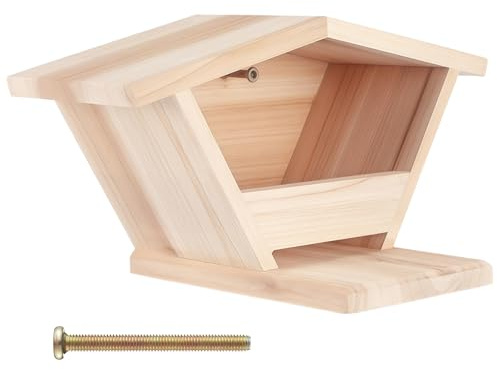Holzhaus Nistkasten für Trauer S Außen Schrägdach Regendicht Outdoor Hängende Taubenhabitat Einfache Installation Garten Dekor