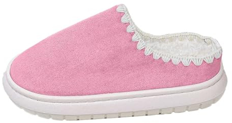 Generico Pantofole Donna Chiuse,Pantofole Comode E Foderate in Pile per l'inverno Calde Comode E Comode da Indossare per Interni Ed Esterni.