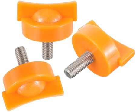 Kisangel Viti di Plastica di Ricambio per Spremiagrumi Manuale Limone e Lime Set da 3 Pezzi Arancione Accessori per Parti dello Spremiagrumi Bloccaggio Sicuro e Riduzione Rumore per Uso