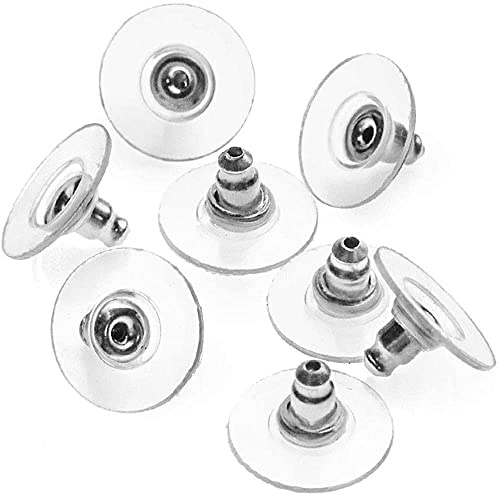 MUNZE Tuercas Pendientes Universales, 20 Piezas, Color Dorado, 10mm De Largo X 6Mm De Ancho, Para Hombres Y Mujeres
