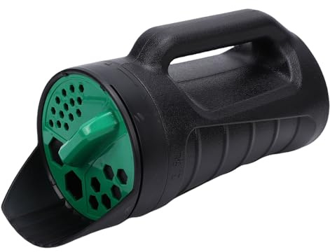 MENDUNER Spandiconcime Manuale da 2,5 L, Spargiconcime per Prato e Giardino con Coperchio Regolabile, Paletta Inclusa, Ideale per Sciogliere e Sbrinare Sale e Ghiaccio, Impugnatura Comoda