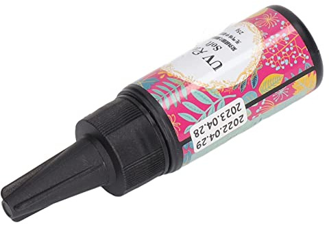 HUSHUI UV-hartslim Luktfritt Genomskinligt Hårt Lim för Gör-det-själv Smycken och Mobiltelefonfodral - 1 X 100 G Flaska (Jag skäms)