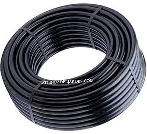 Suinga Tuberia Polietileno 25mm | Tuberia Agricola 25mm 6 bar 100 metros | Tuberia Riego 25mm | Manguera de riego 25 mm, negro