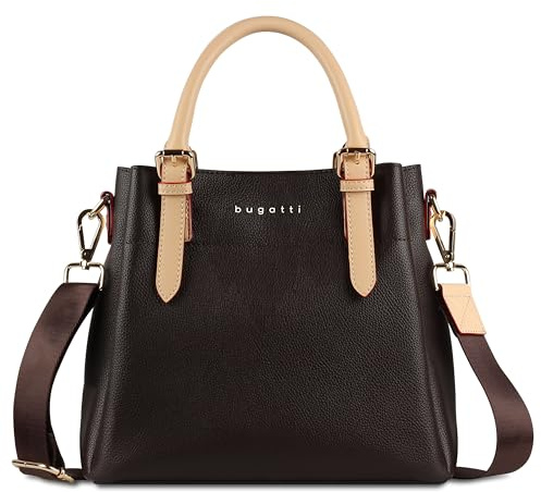 bugatti Ella Handtasche Damen, Henkeltasche mit Schultergurt