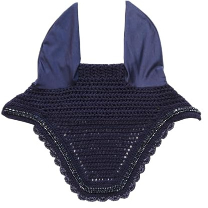 Kentucky Horsewear - Wellington Fliegenmütze - Stone & Pearl - Dunkel Navy - Cob