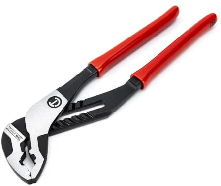 CRESCENT - Plier, 12, V Jaw, T&G, Dipped Handle (RTZ212V)