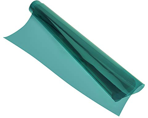 BouBou 100X70Cm Spiegel Reflektierende Einweg-Sichtschutzfolie Klebrige Glasfarbe - Grün