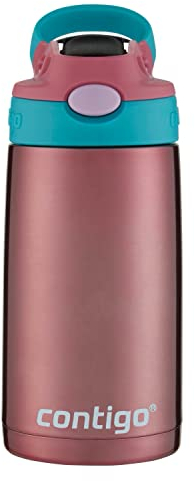 Contigo Kids Straw Stainless Steel Water Bottle with AUTOSPOUT Lid 13oz Punch